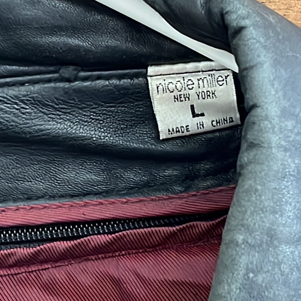Men’s Nicole Miller Leather Jacket - Picture 3 of 13